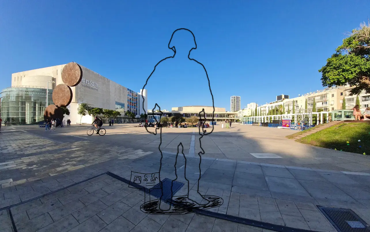 השרטוט הראשון של המיצג